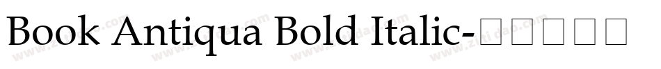 Book Antiqua Bold Italic字体转换